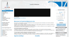 Desktop Screenshot of medecine.univ-lille2.fr