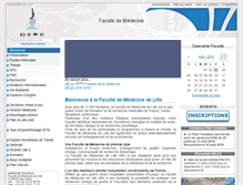 Tablet Screenshot of medecine.univ-lille2.fr