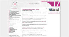 Desktop Screenshot of mastersciencepo.univ-lille2.fr