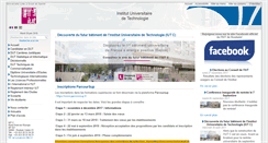 Desktop Screenshot of iut.univ-lille2.fr